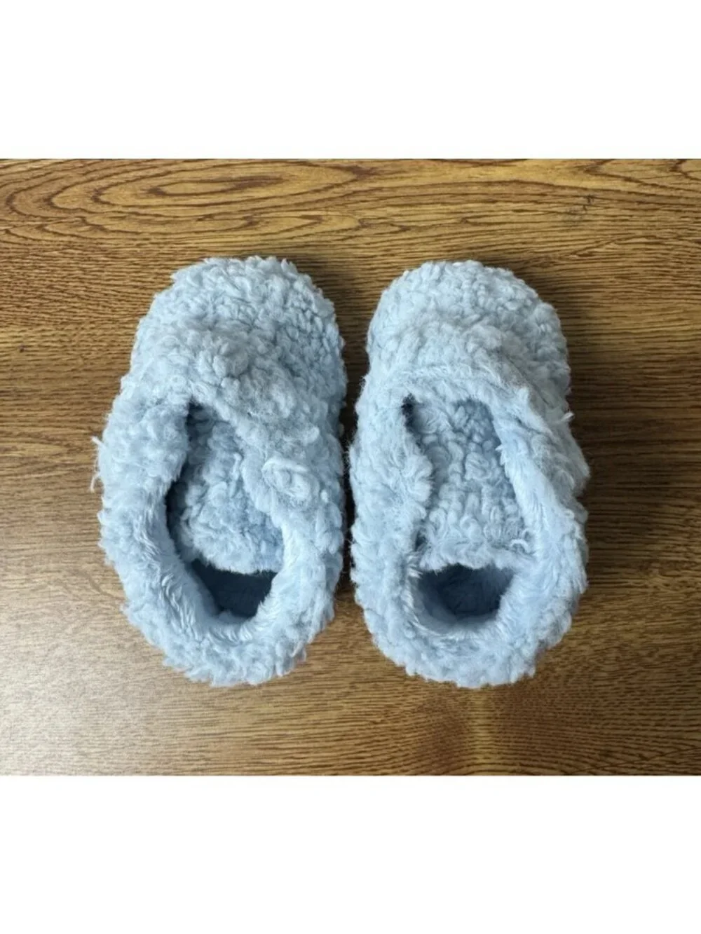 UGG Bixbee Size 2/3 (6 - 12 Months) Blue Baby Toddler Slippers Booties Preowned